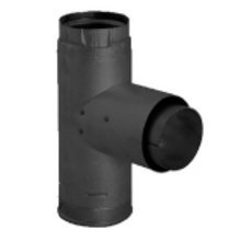Chimney/Stove PIpe PV Adapter Tee w/Cleanout Cap 4"